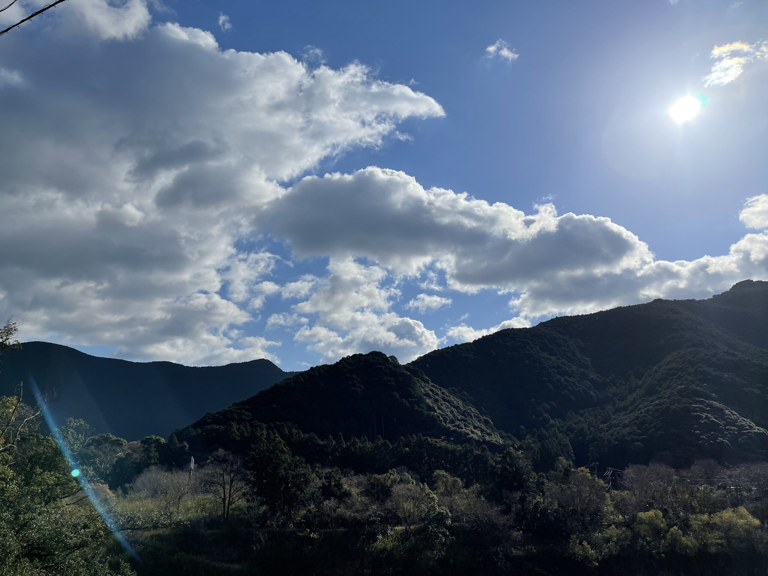和歌山県日置川からの空